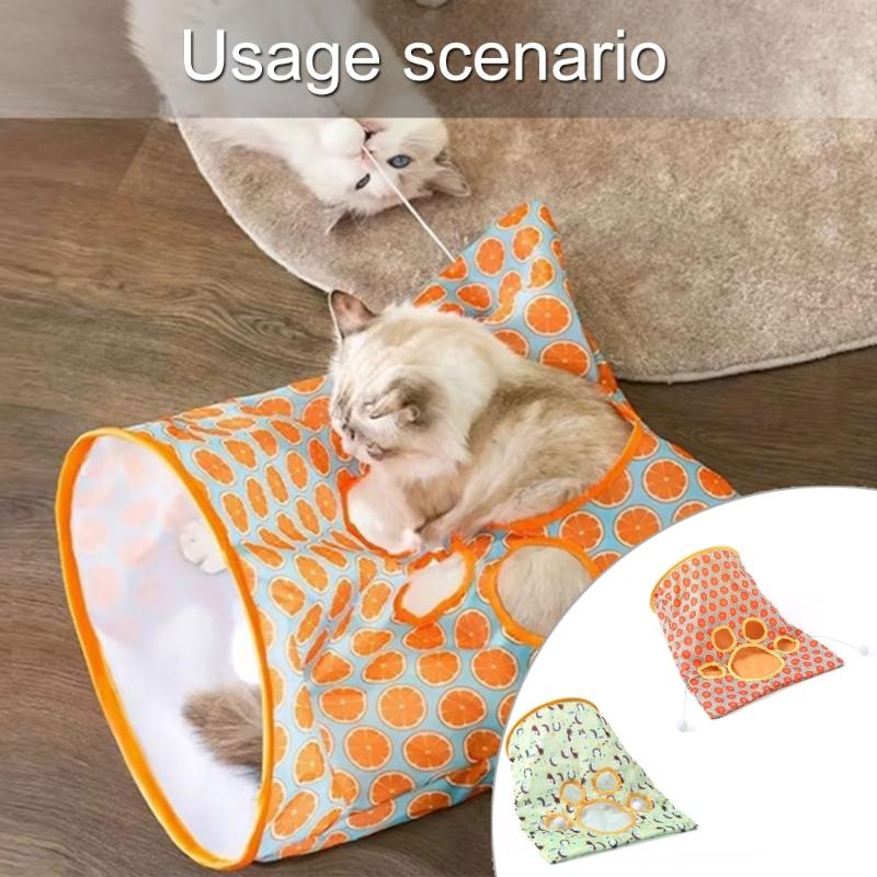 Crinkle Sound Cats Tunnel Toy Cats Play Tent Teasing Tube Pet Entertainment Playtent Pet Interactive Tube Activity Toy