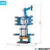 X-ROCKET Kit rachetă Blocuri de construcție Rachetă spațială Spațiu Blocuri de construcție 130 piese