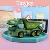 Prison Dinosaur Van And Digging Vehicle With Plastic Construction For Fun Child