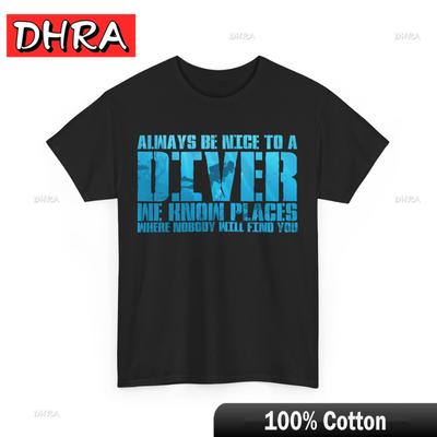 Sei immer nett zu einem Taucher Shirt Tauchen Taucher Frauen Männer Lustiges Shirt Edgy Minimalistisch Klassische Kleidung Y2K Lässige Tage