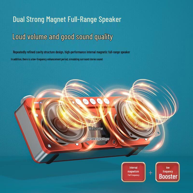 Newsmy N131 Portable Bluetooth & Card Radio Speaker (CN version)