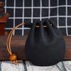Vintage Genuine Leather Small Coin Purse - Mini Handheld Wallet in First Layer Cowhide