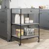 Kitchen Trolley Grey Sonoma 60x48x89.5 cm Particleboard