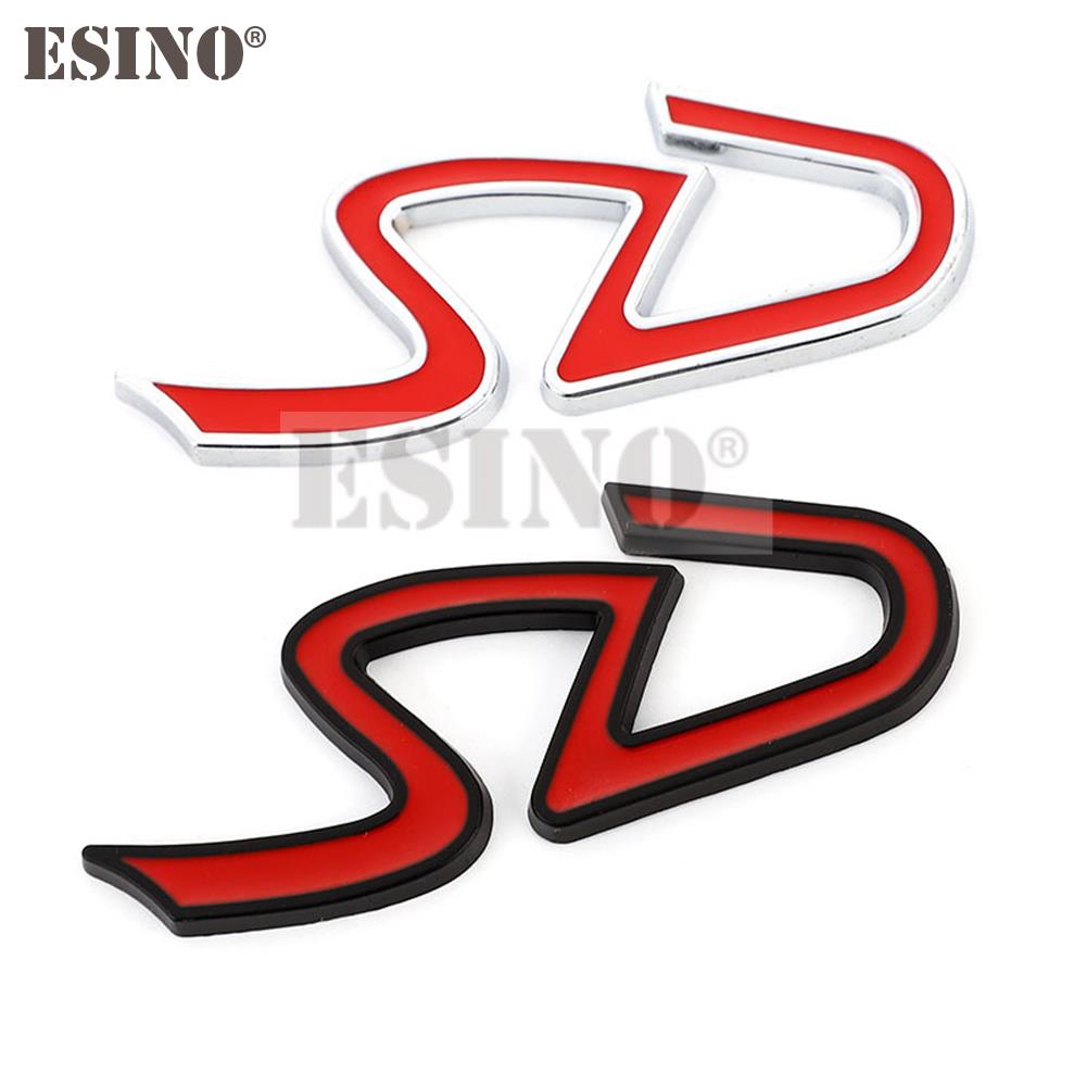 Car Styling 3D SD D Logo Metal Alloy Adhesive Emblem Badge Decal Auto Accessory for MINI Copper R55 R56 R60 R61 Clubman F55 F56
