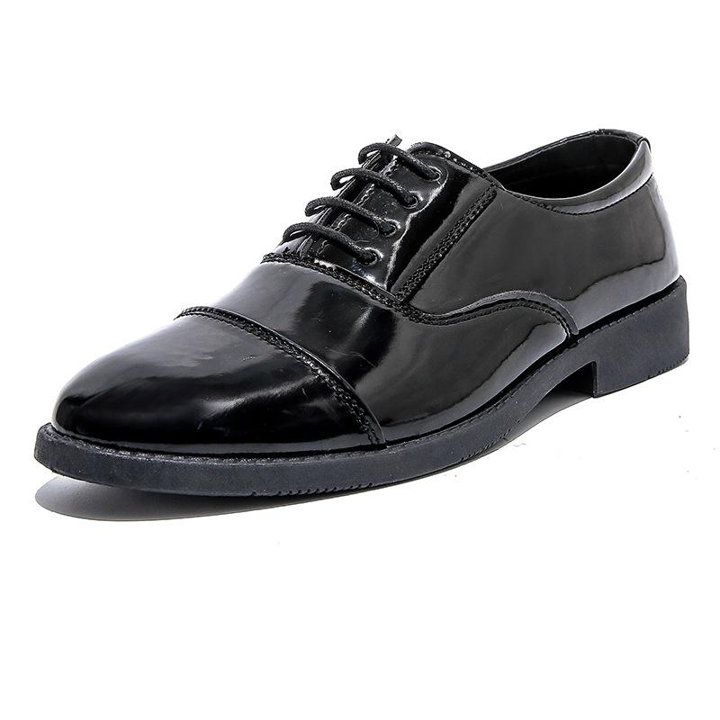 

Men s formal leather shoes four seasons lace up anti slip soft sole versatile casual leather shoes fashion British business shoe 42