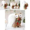 Christmas Woven Fox Squirrel Decor With European Style For Holiday Display