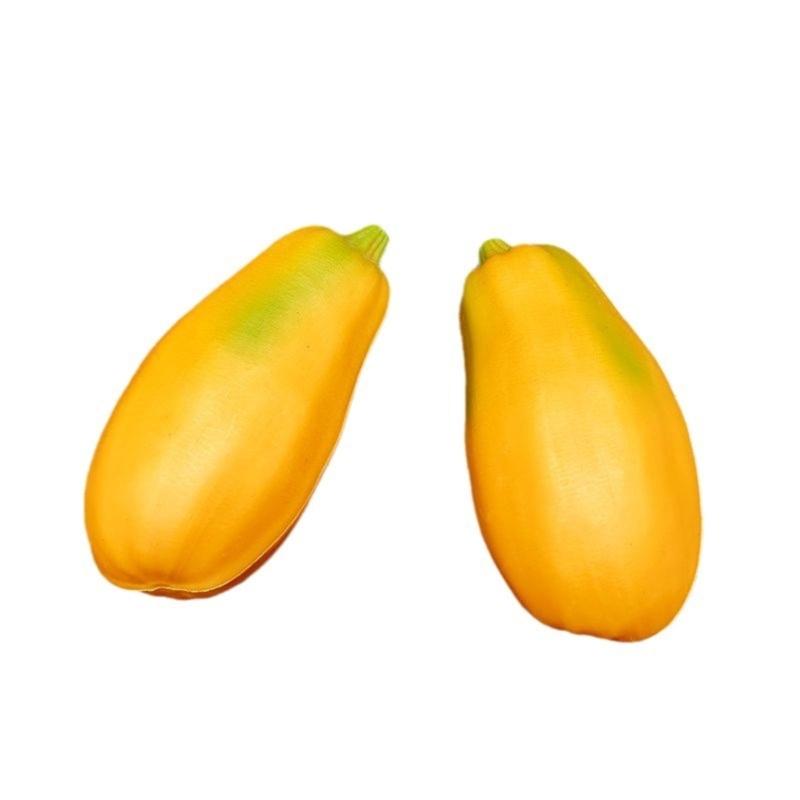 Fake Pawpaw Artificial Pawpaw Realistic Fruit Model Simulation Pawpaw for Kitchens Party Decorations Photography Props