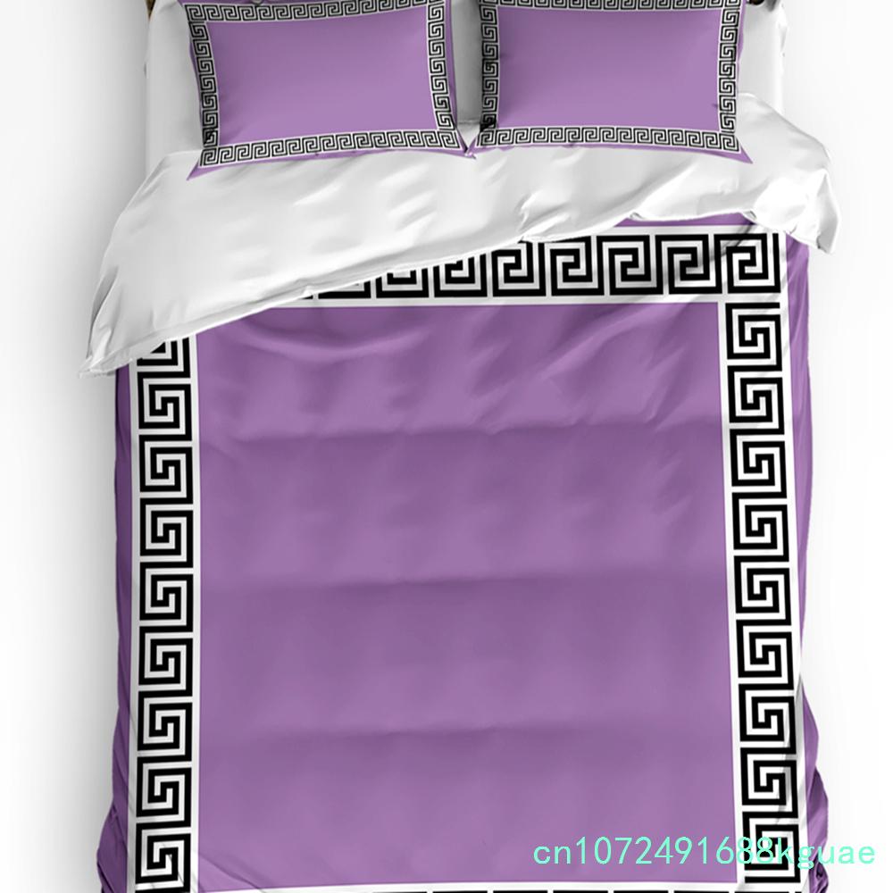 Purple Flower Lavender Romance Duvet Cover With Pillow Case Custom 3pcs Bedding Set Quilt Cover Double Bed Home Textile