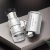 Mini Pocket Microscope with LED Jewelry Appreciation Microscope Illuminated Adjustable Jeweler Loupe for Jewelry Observation