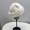 Winter warm hat women's imitation fur long rabbit fur dome fashion ear protection cold pullover hat northern wind and snow hat
