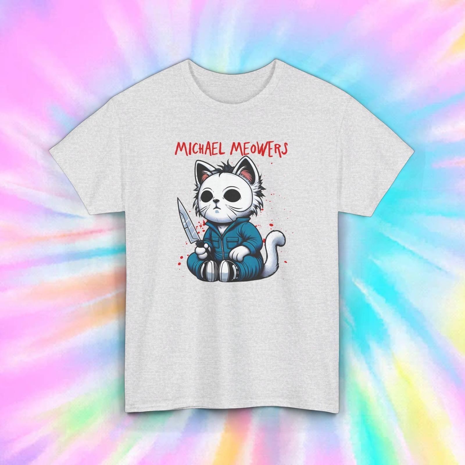 Michael Meowers Cat T-Shirt | Funny Halloween Horror Parody Tee S-5XL XXL