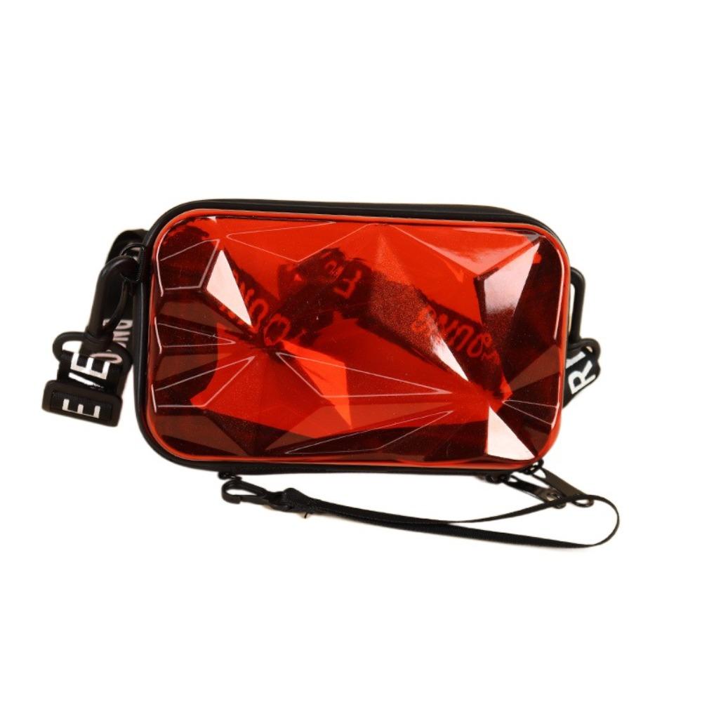 

7-дюймовая женская сумка в форме чемодана, мини-спортивная сумка кроссбоди, сумка для макияжа с жестким корпусом, уличная одежда красный