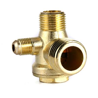 3-way Check Valve Connect Pipe Fittings Pumps Thread Parts Air Compressor
