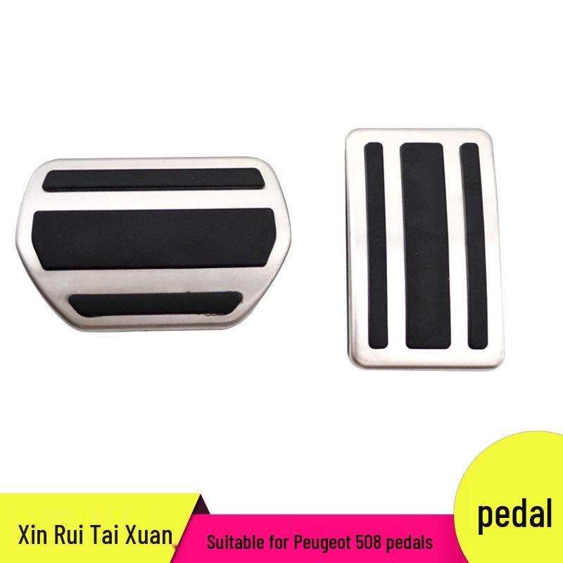 

Противоскользящие накладки на педали для Peugeot 508 - Газ, Тормоз и Отдых Aluminum Alloy + Hard Rubber