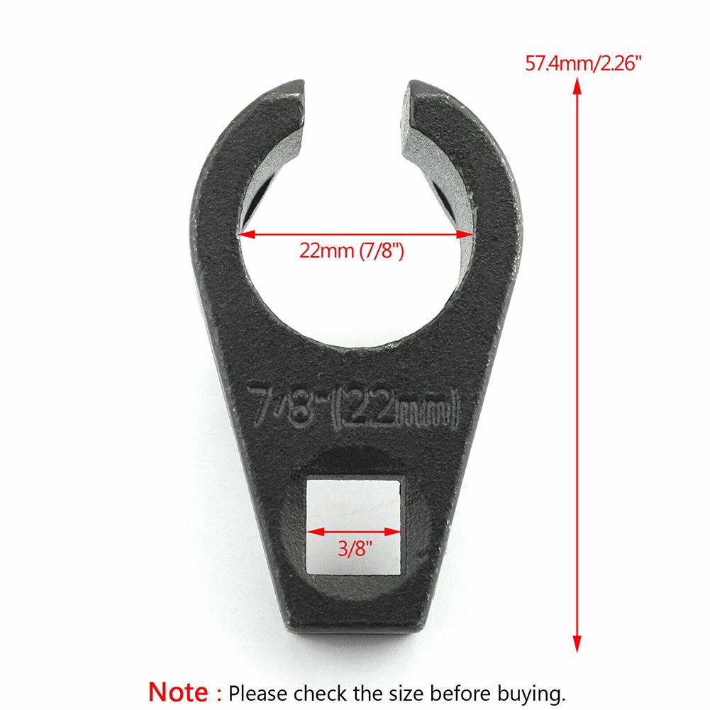 22MM Offset Oxygen Sensor Socket Wrench Tool Adapter For 3/8" Drive Ratchet Or Breaker Bar Sensor Wrench Car Repair Hand Tool