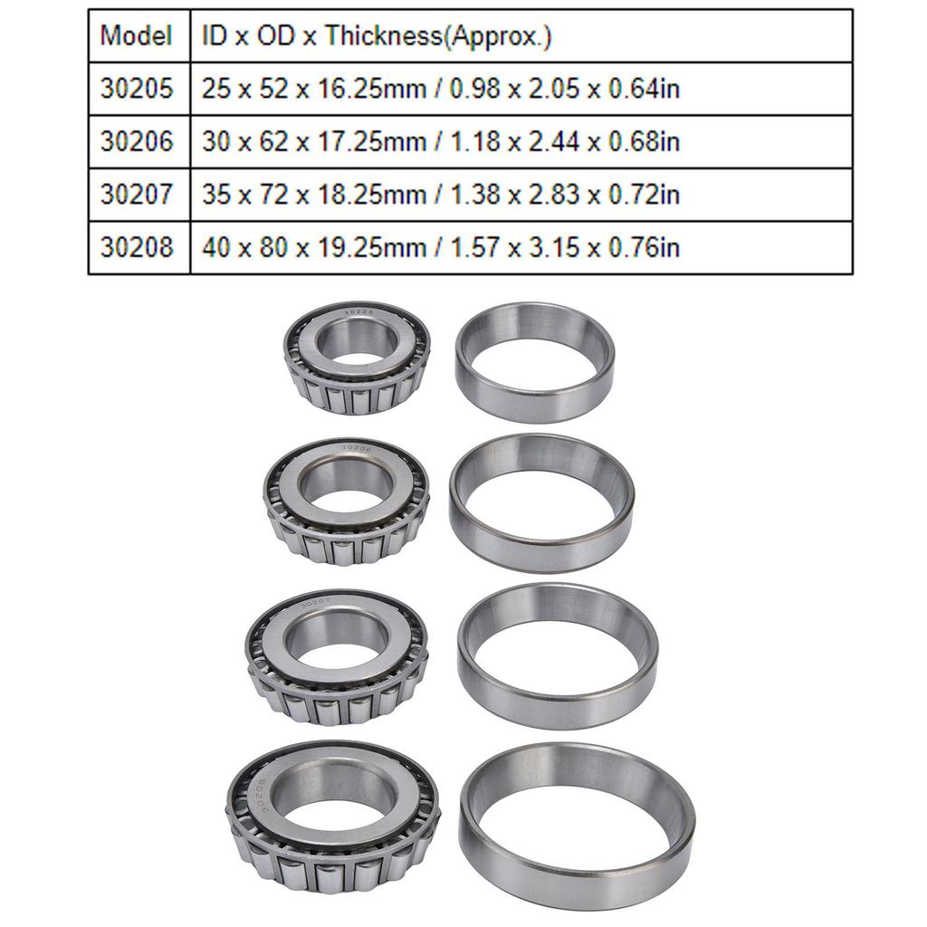 Tapered Roller Bearing Metal High Accuracy Accessory Replacement Part for Equipment