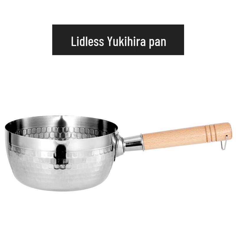 Japanese Style 304 Stainless Steel Yukihira Saucepan