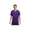 Camiseta de Manga Corta de Cuello Redondo con Logo Team Legend Dri-Fit de Secado Rápido para Hombre Tops Morado IB8898-547