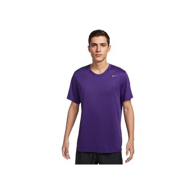 Dri-Fit Team Legend Logo Rundhals Schnelltrocknendes Kurzarm-T-Shirt Herren Oberteile Lila IB8898-547
