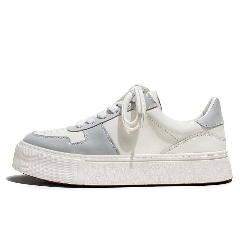 

3170 board shoes new spring thick-soled heightening casual little white shoes men s niche design versatile trendy shoes 44