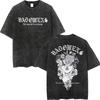 T-shirt Vintage Lavé Bad Omens Tour Merch Haute Qualité Mode Oversize T-shirt Hommes Femmes Casual Manches Courtes T-shirts
