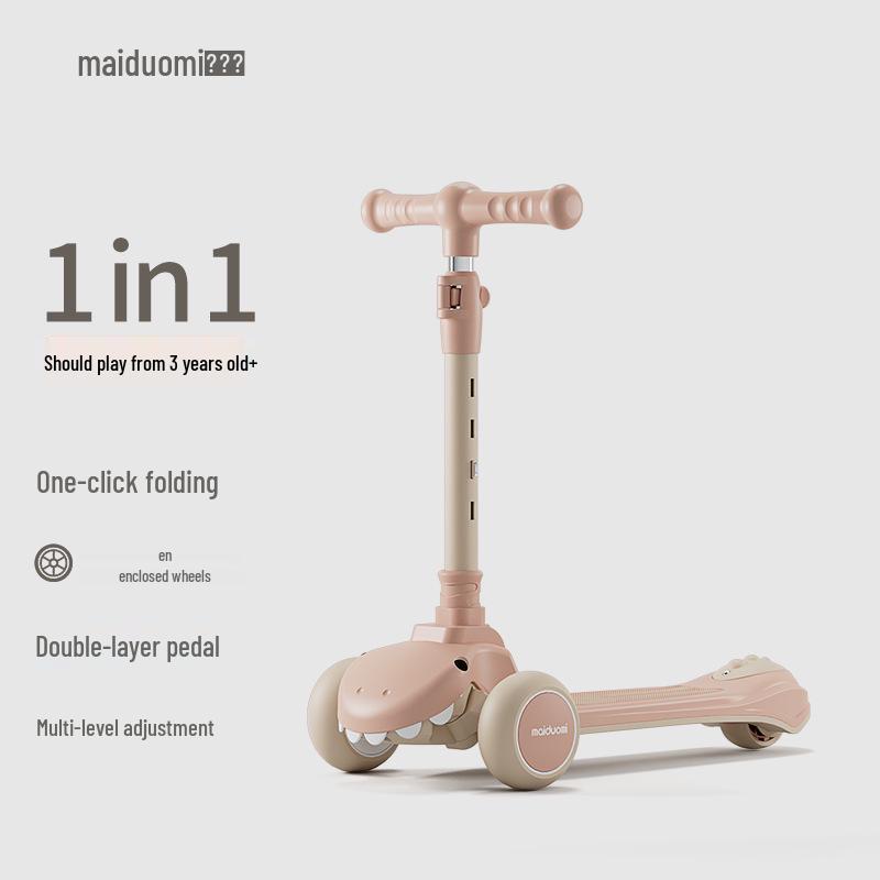 

Самокат-трансформер 3-в-1 Maiduomi: Сиди, Толкайся и Скользи для детей в возрасте 1-6 лет.