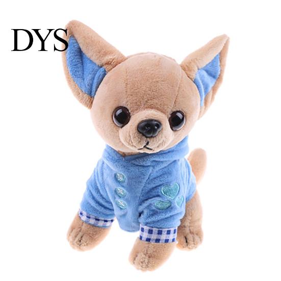 17cm Cute Mini Chihuahua Dog Plush Toy Soft Stuffed Animal Doll Birthday Gift