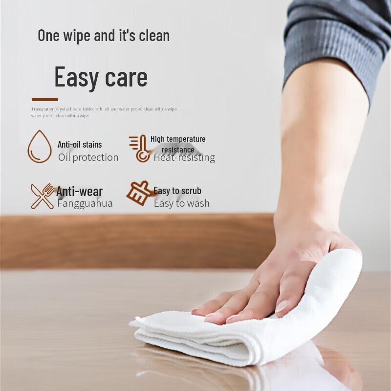 Portable Thickened PVC Transparent Dining Table Mat
