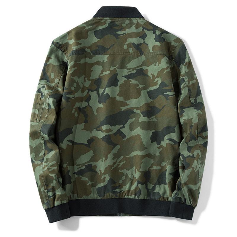 Men Cotton Camouflage Casual Jackets Coats Mens Camo Bomber Pilot Jacket Male Military Windbreaker