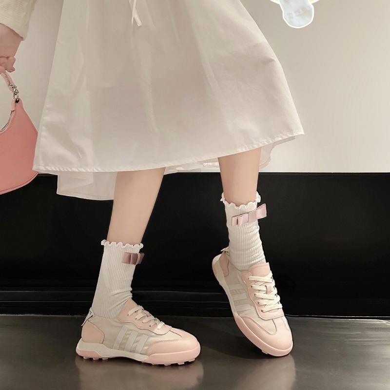Three Bars Women's Summer Retro Little White Shoes Lightweight Soft Sole Breathable Tide Cross Strap