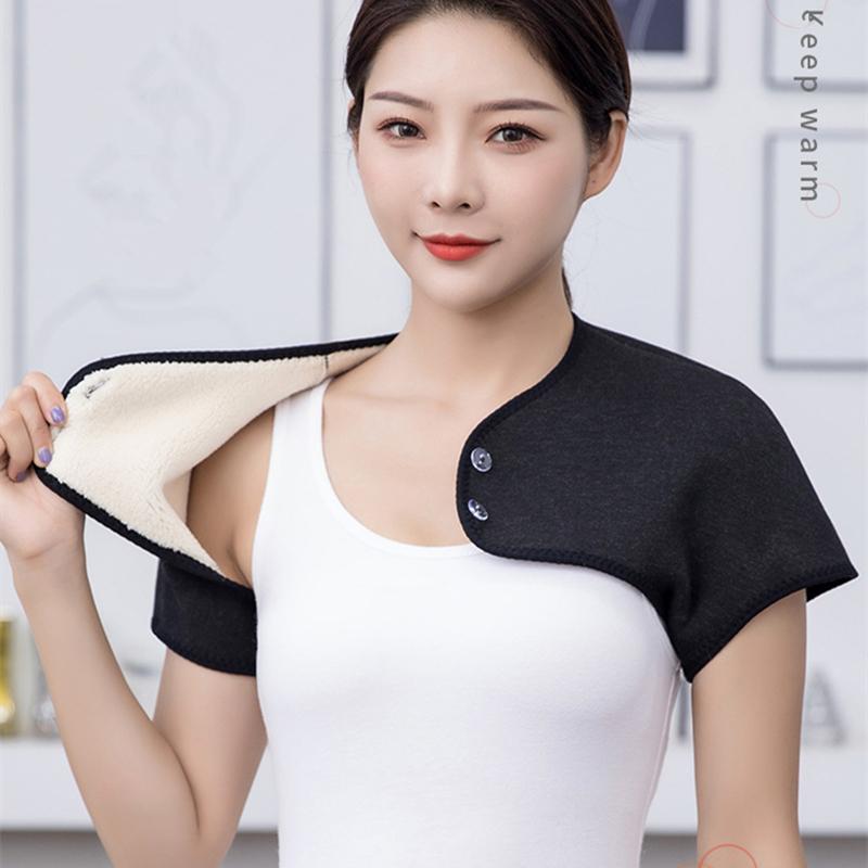 Shoulder Warmer Wrap Back Support for Men Women Rotator Cuff Brace Pad Guard Chronic Pain Relief L