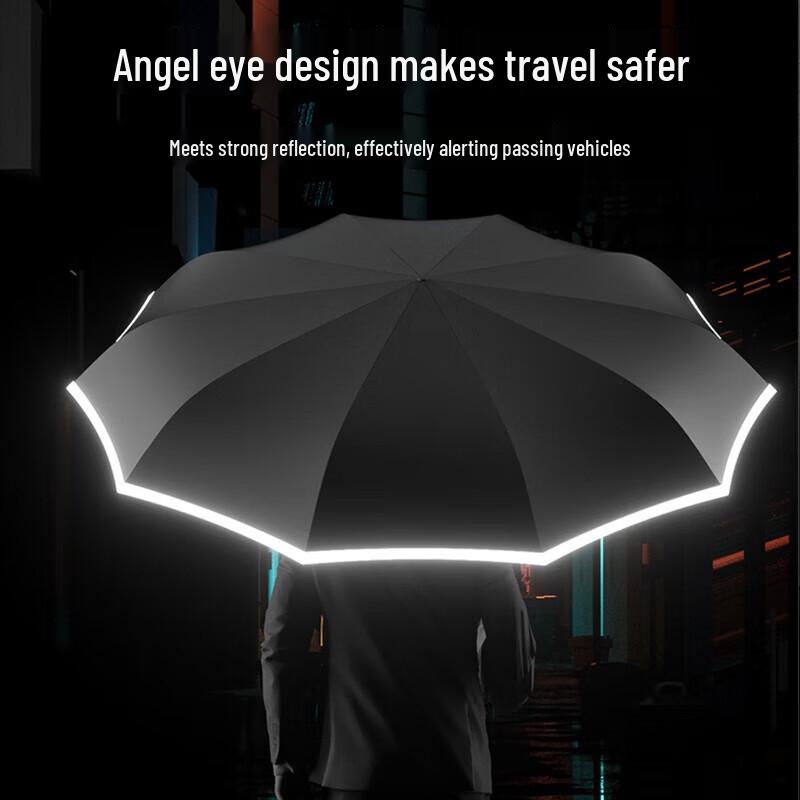 ZUODU 25-inch Automatic Reverse LED Umbrella
