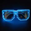 Led Sunglasses for Glow Party Glasses glow in the dark Flashing Mosaic UV400 Eyewear Unisex Gift Toy led luminous glasses