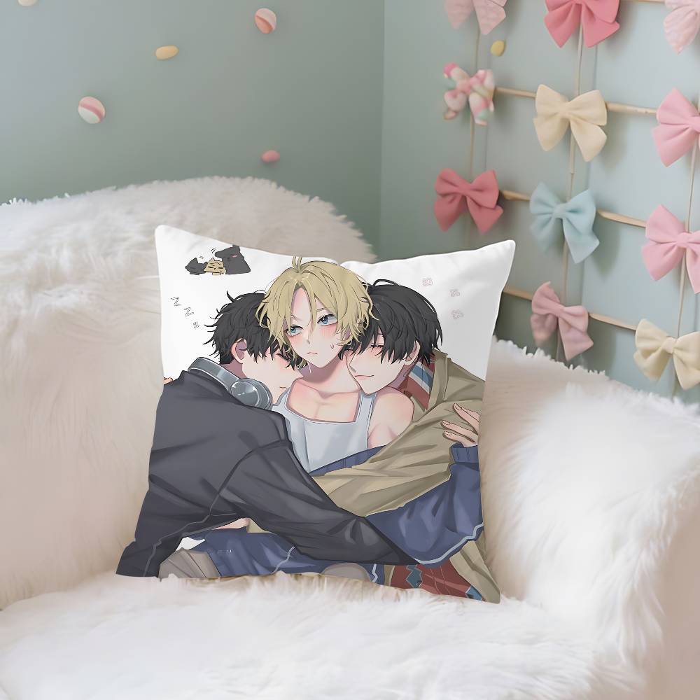 Nagumo And Shin Case Plush Fabric Soft Pillowcase Double Sided Print Cushion Cover Household Gifts