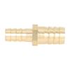 Reliable 2 Way Brass Joiner For Straight Hose Durable Easy-Install Barbed Connector Fitting For Varied Applications Brass Joiner Barbed Reducer