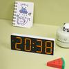 Korean version LED clock simple large font color alarm clock temperature display bedside clock GH9005