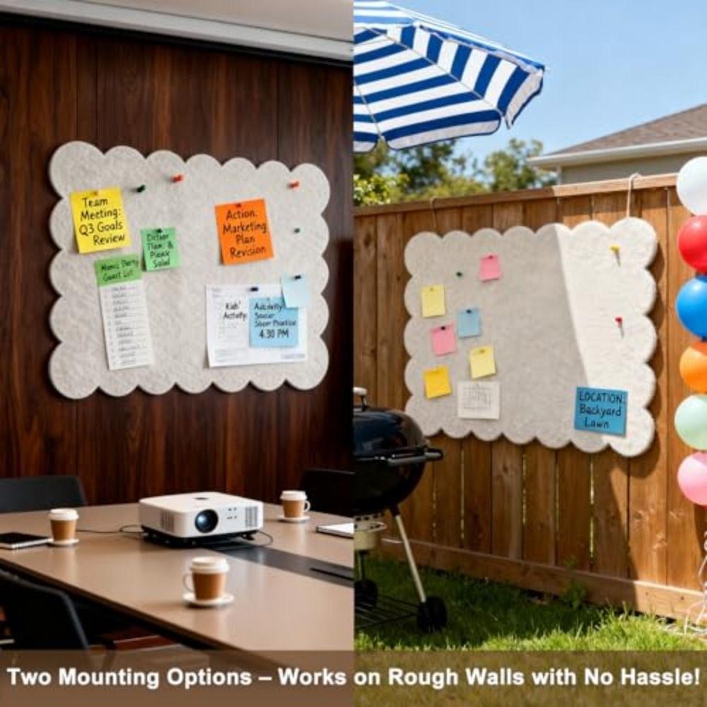 Large Bulletin Board Felt Decorative Panel Ins Photo Display Board  For Office Home Classroom