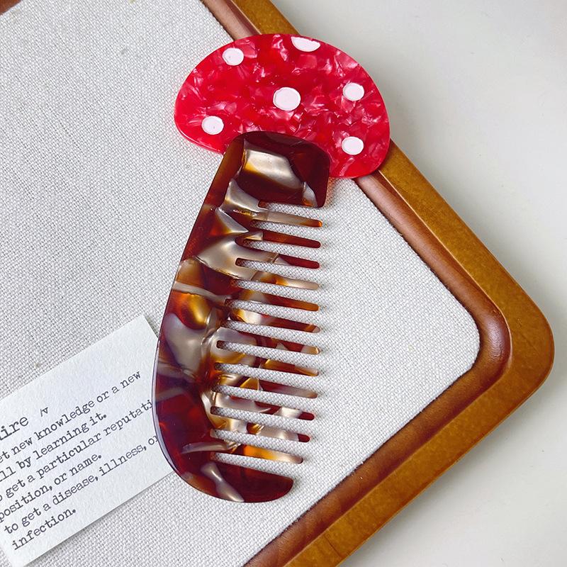 1PC New Acetate Hair Comb Wide Tooth Detangling Comb Cute Dog Swan Design Luxury Gift Quality Hair Brush