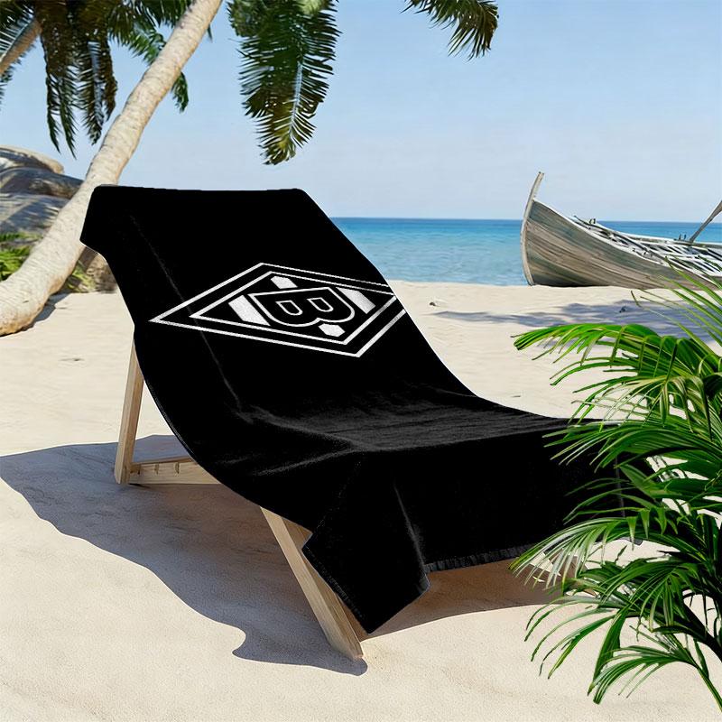 Gladbach FC Print Beach Towel, Large Soft Quick Dry Towel for Beach Camping Swimming