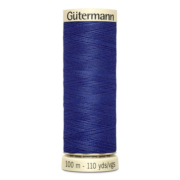 Lot de 5 bobines 100m Fil 100% polyester Gutermann Ref 788988 - Att 218 - bleu polo