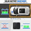 ECO-WORTHY 10W 12V Car Battery Maintainer, Portable Solar Maintenance Charger with Cigarette Lighter or Crocodile Clips for RVCampi