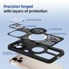 ABEEL For Oppo Reno15 Pro 5G (Global)/Reno15 5G (China) Magnetic Case Aluminium Alloy + PC + TPU Hollow Heat Dissipation Phone Cover