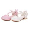 Girls' Princess Pearl Leather High Heels – Korean Style Fashion Student Shoes