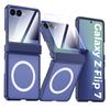 Per Motorola Razr 60 Ultra Custodia Rigida Trasparente cerniera centrale Ricarica wireless magnetica Protezione Cover Posteriore Per Razr 60 Guscio
