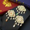 Sunspicems Elegent Crystal Women Brooch Morocco Jewelry Gold Arabic Caftan Hijab Brooch Pins Flower Bride Wedding Bijoux