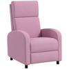 Relax Armchair Reclining Up To 160 Degrees Modern Reclining Sofa with Footrest Supports Up To 120 Kg 64x86x102 Cm Pink