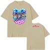 T-shirt Sole di Mezzanotte Estate 2026 Comoda T-shirt Zara Larsson Stampa Grafica TEE Cotone Casual Girocollo Top