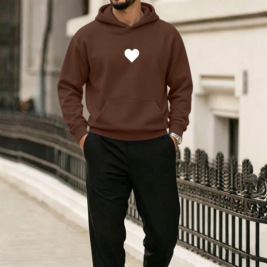 Men's Hawaiian Print Hooded Sweatshirt Casual Pullover