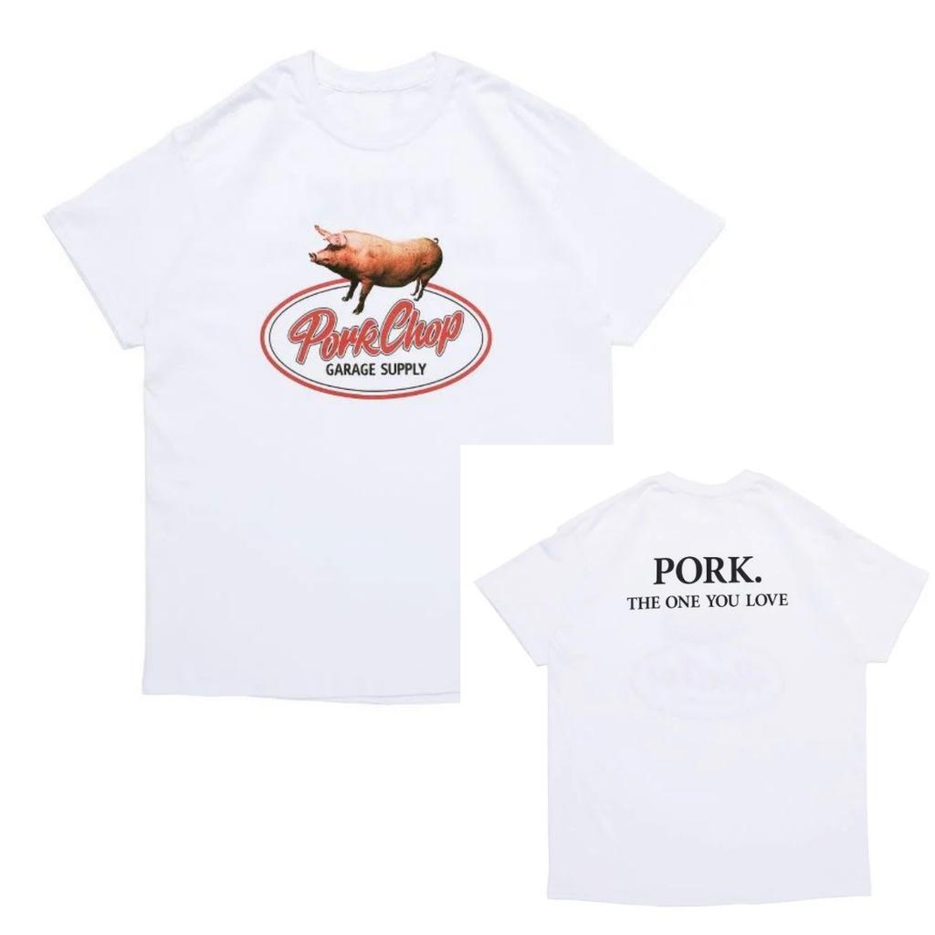 Pork 2026 Chop Summer Japanese Retro Surfing Bike Street Casual Daily Multistyle Compleunisextary Tshirt