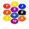 Digital Landmark Sports Training Marker Set: Disc Signs 1-10 for Football & Basketball